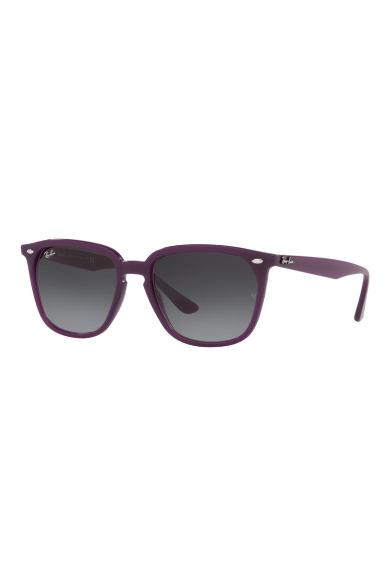 55mm Gradient Square Sunglasses, Alternate, color, OPAL VIOLET/ GRADIENT GREY