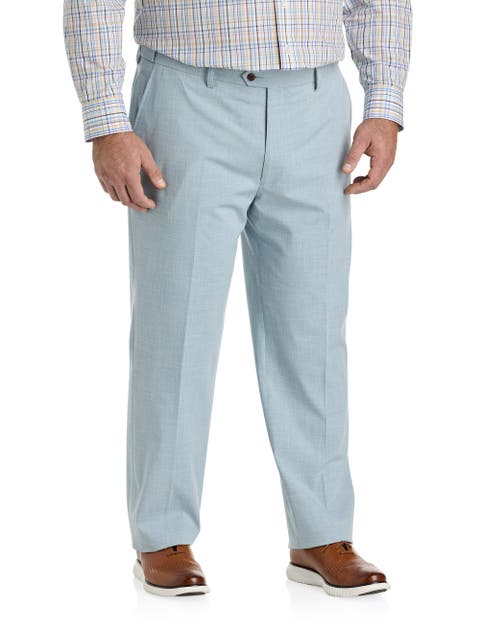 Big & Tall Cross Hatch Suit Pants