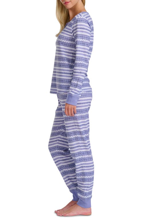 Splendid Cozy Thermal Pajamas In Blue