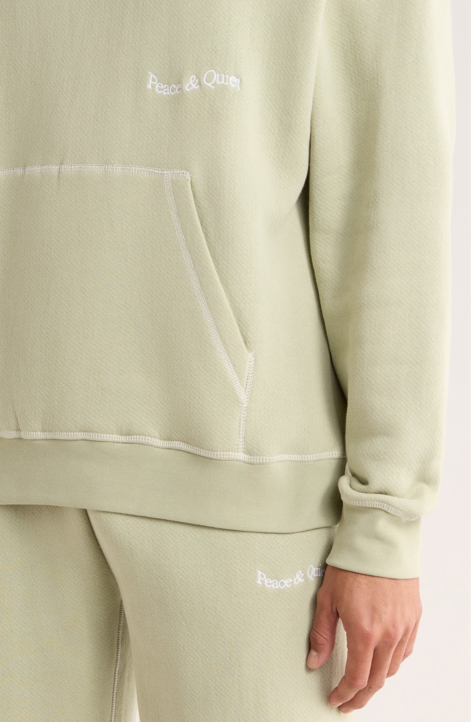 Museum of Peace & Quiet Wordmark Reverse Stitch Hoodie | Nordstromrack