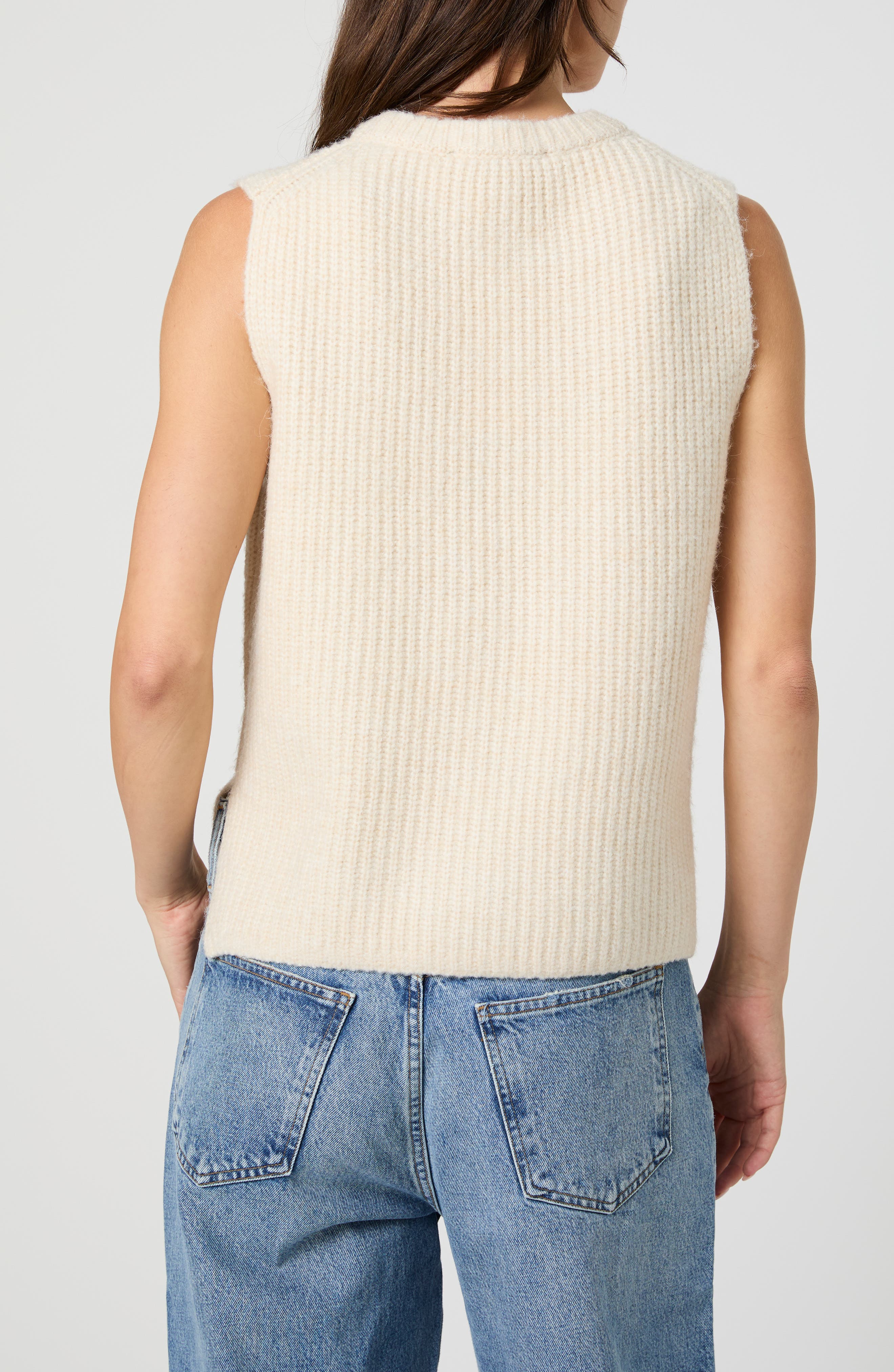 Chunky Cable Knit Sweater Vest - image 2