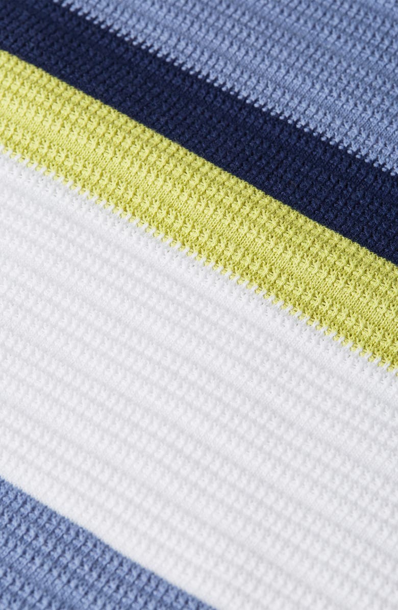 Scotch & Soda Stripe Textured Polo, Alternate, color, Off White Stripe