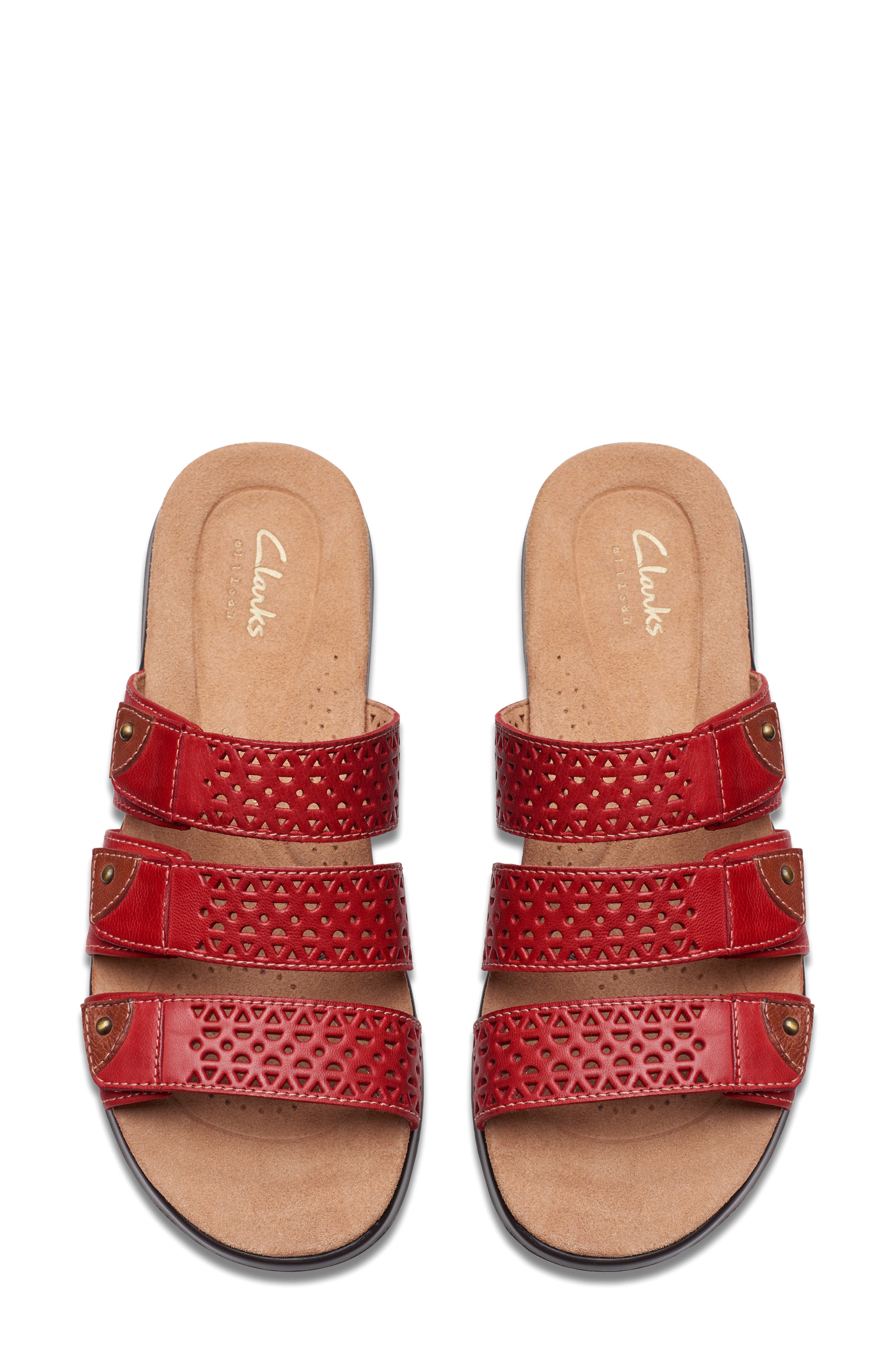 Kitly Walk Slide Sandal, Alternate, color, CHERRY LEATHER