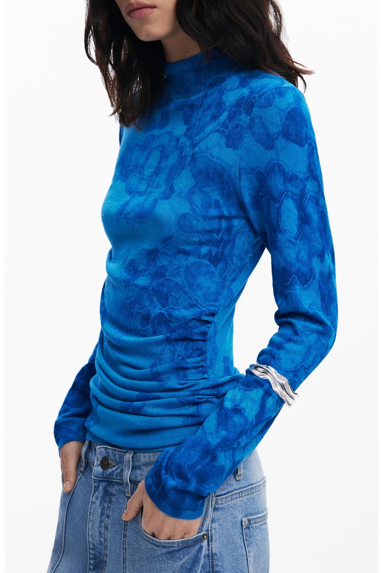 Ottawa Mock Neck Knit Shirt, Alternate, color, BLUE
