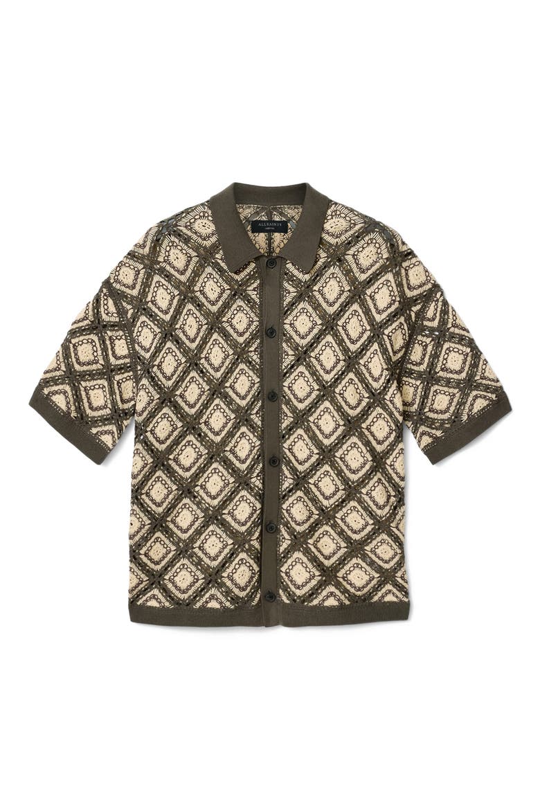 Morena Knit Short Sleeve Cardigan, Alternate, color, PITCH GREEN