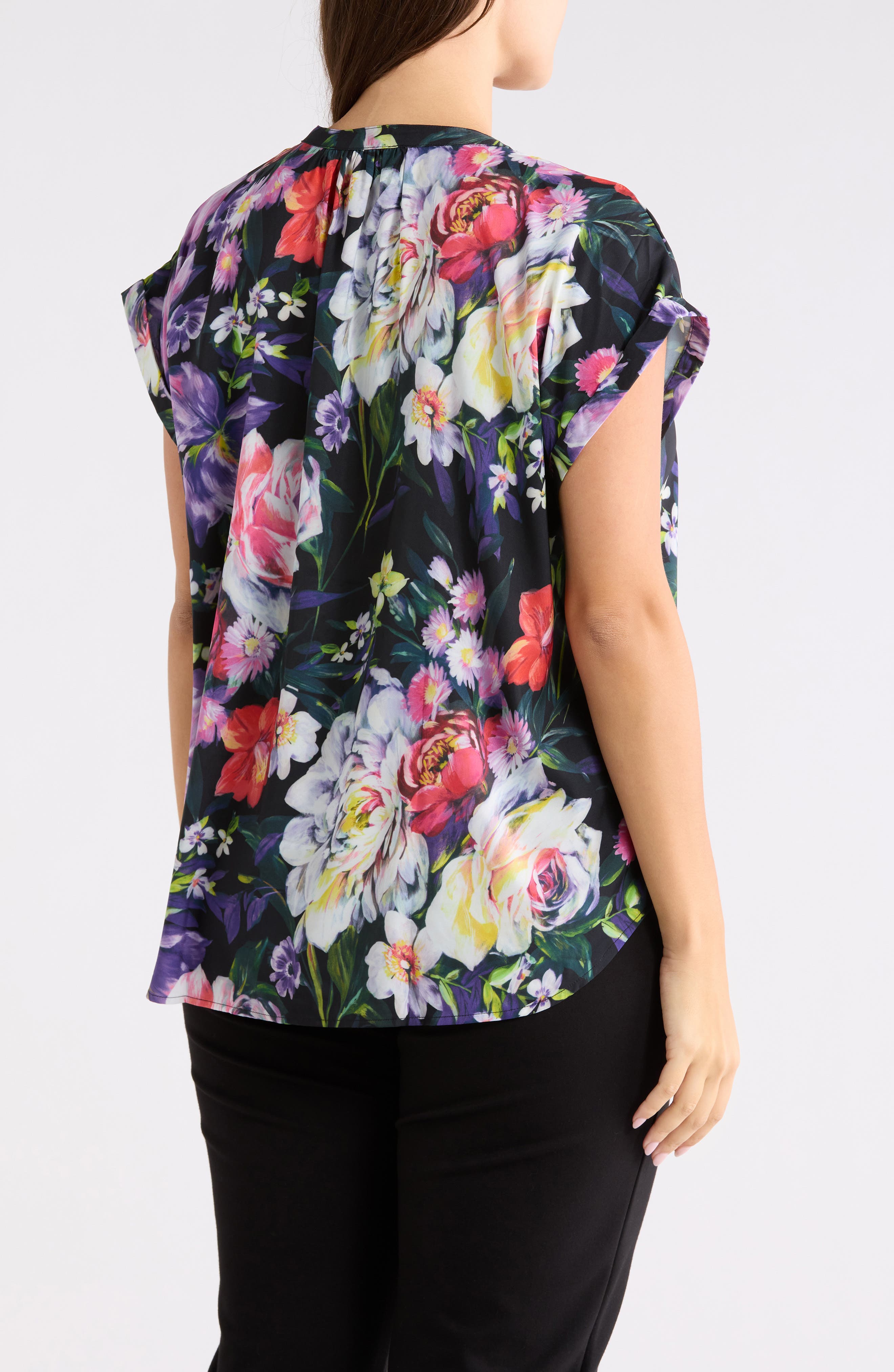 Printed Dolman Sleeve Top - image 2