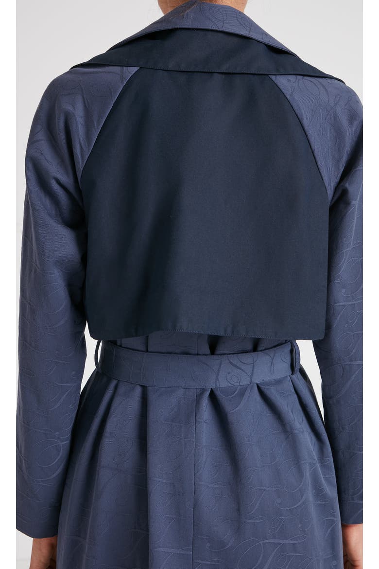 Victory Trench Coat, Alternate, color, Sea Blue