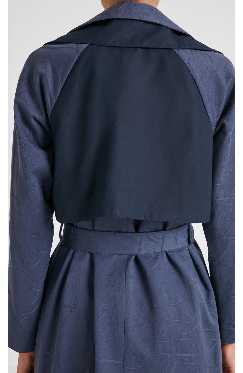 Temperley London Victory Trench Coat, Alternate, color, Sea Blue