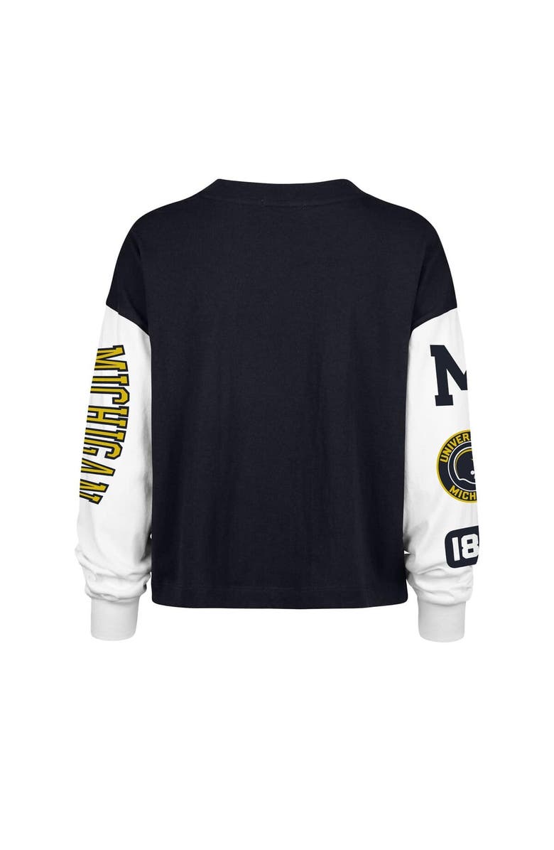 '47 Women's '47 Navy Michigan Wolverines Sydney Long Sleeve T-Shirt, Alternate, color, Navy