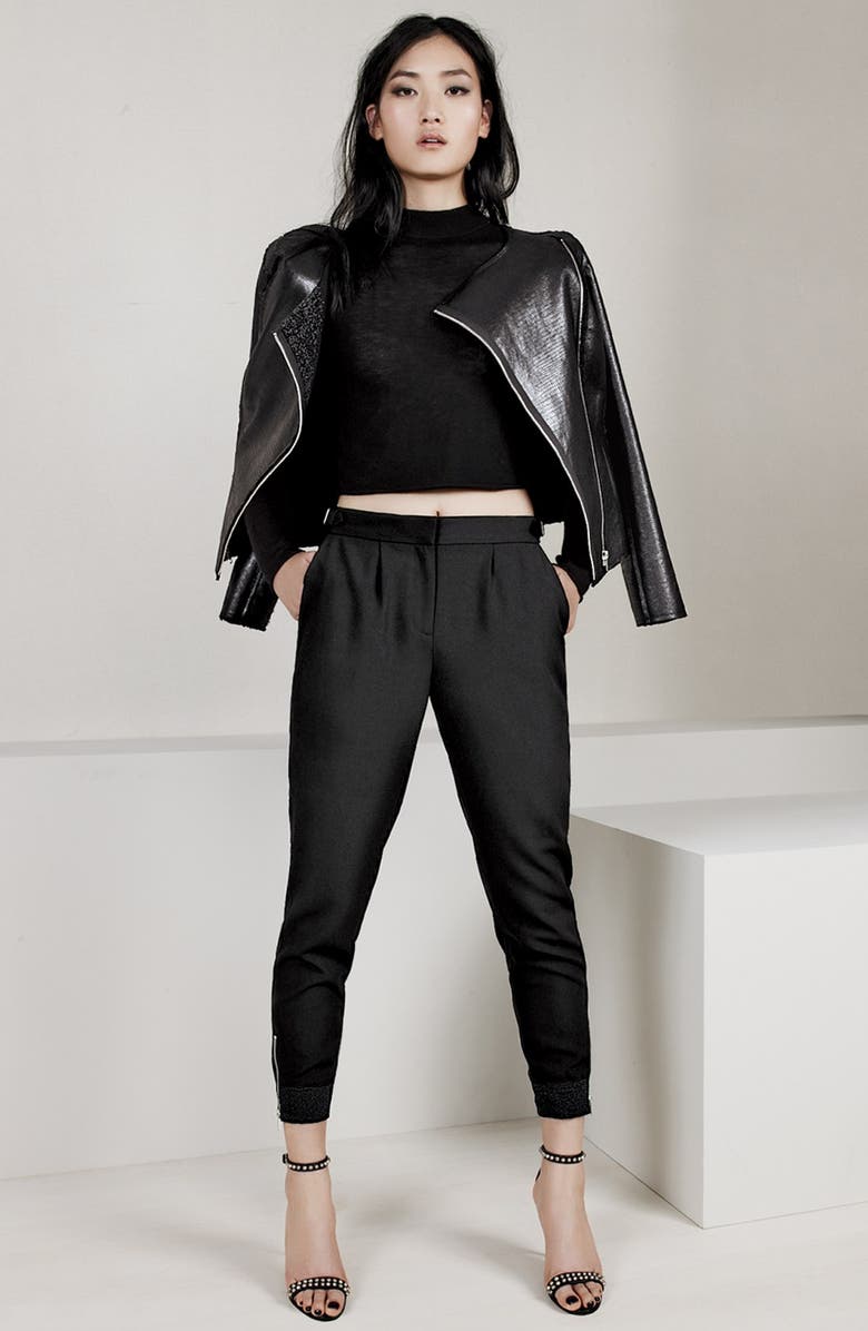 Trouvé Zip Track Pants, Alternate, color, 