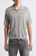FRAME Superfine Merino Wool & Cashmere Sweater Polo