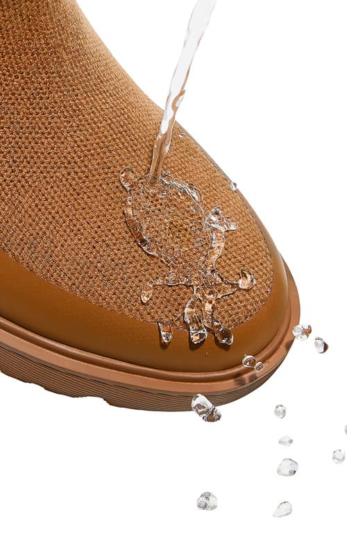 Vivaia Faux Fur Platform Chunky Wedge Boots In Brown