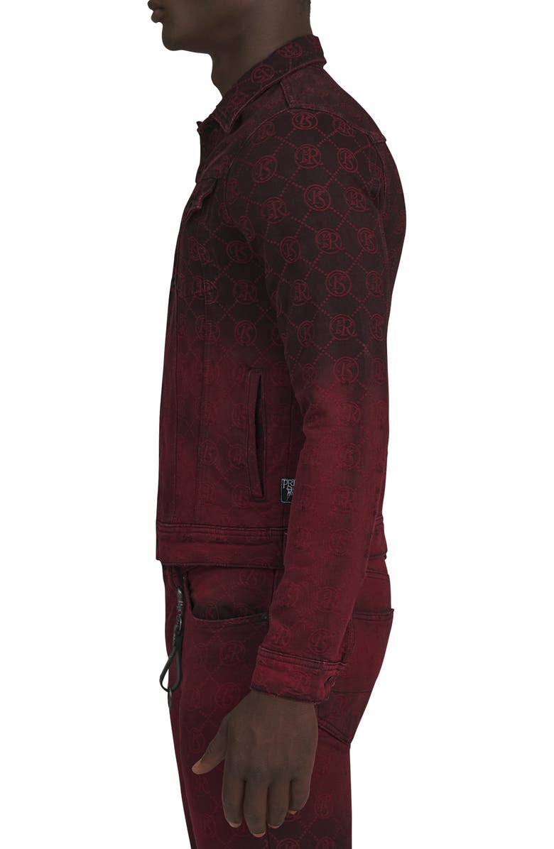 PRPS Purgatory Logo Denim Trucker Jacket, Alternate, color, 