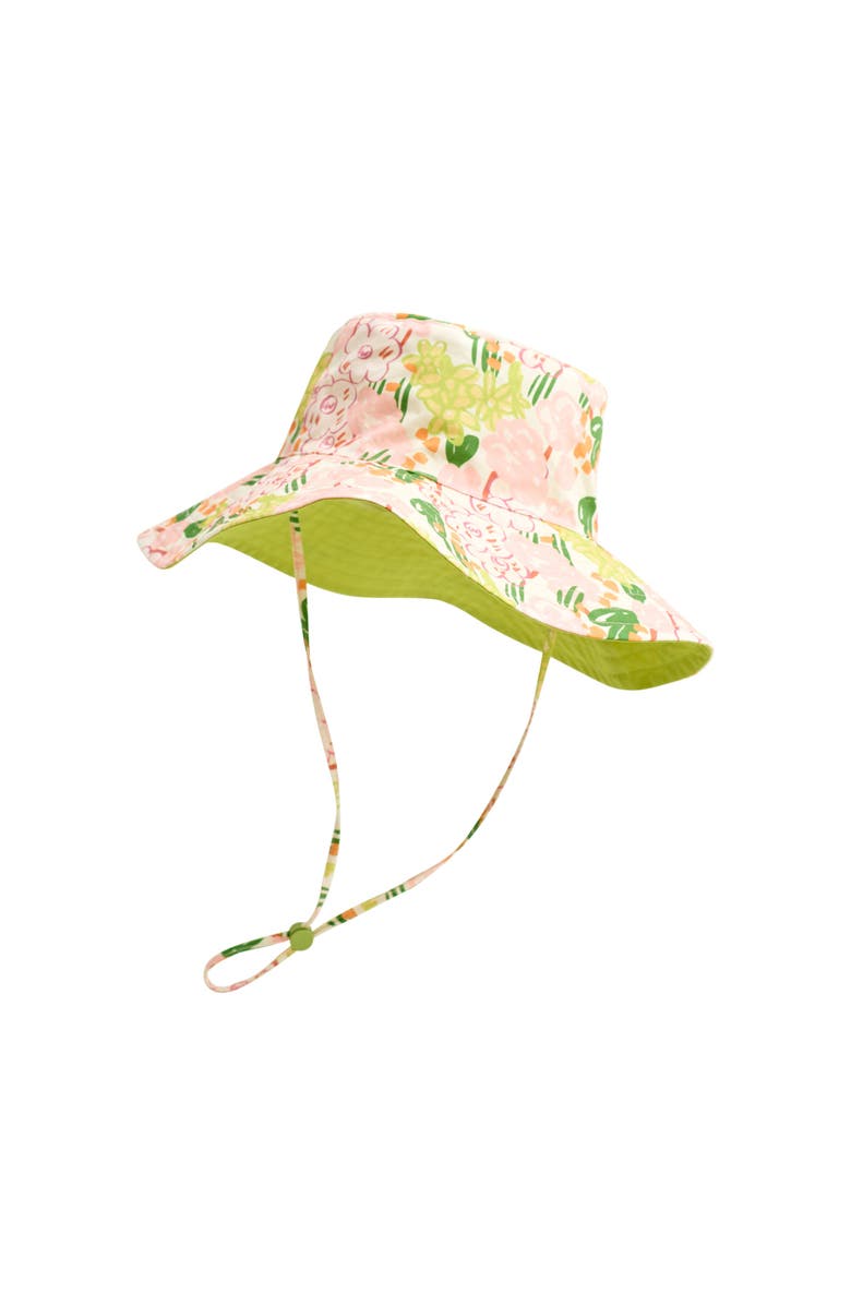 Lost Pattern "Le Jardin" Reversible Sun Hat, Main, color, Green