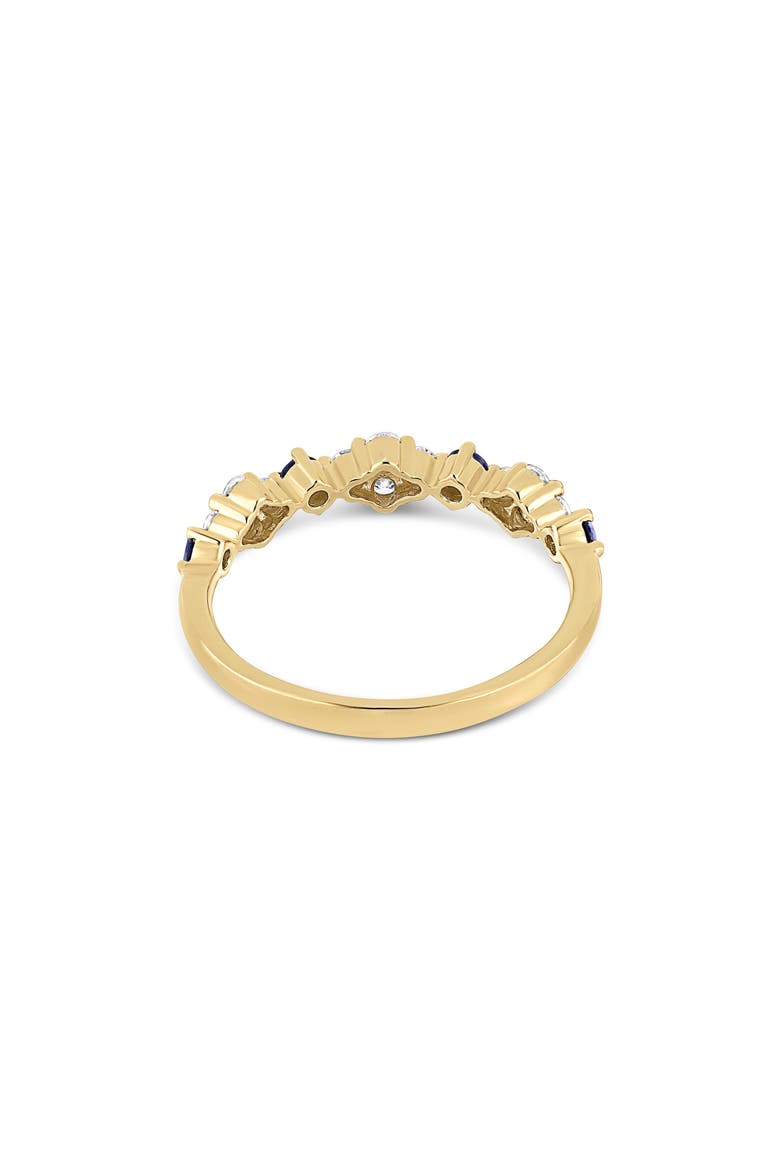 El Mar 18k Gold Sapphire and Diamond Band Ring, Alternate, color, 18KY