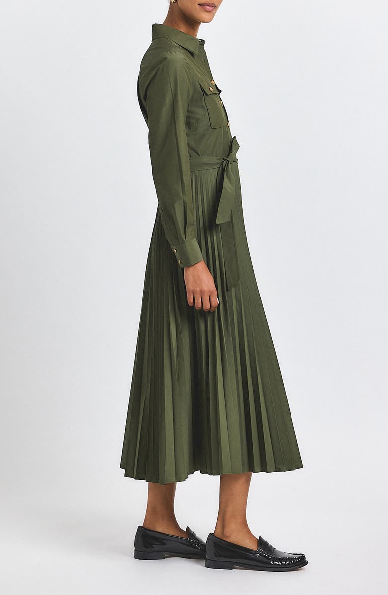 Derek Lam 10 Crosby Kenza Pleated Shirtdress, Alternate, color, 