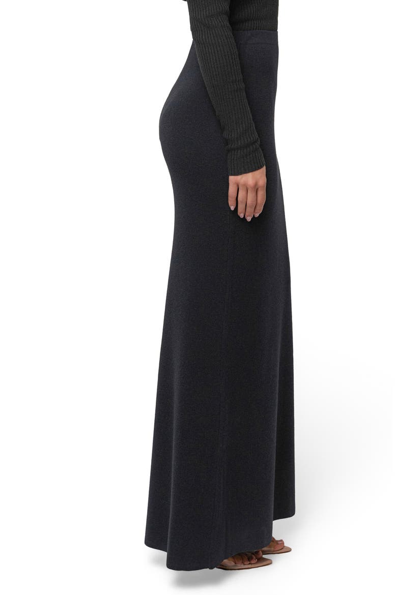 London Knit Maxi Skirt, Alternate, color, BLACK