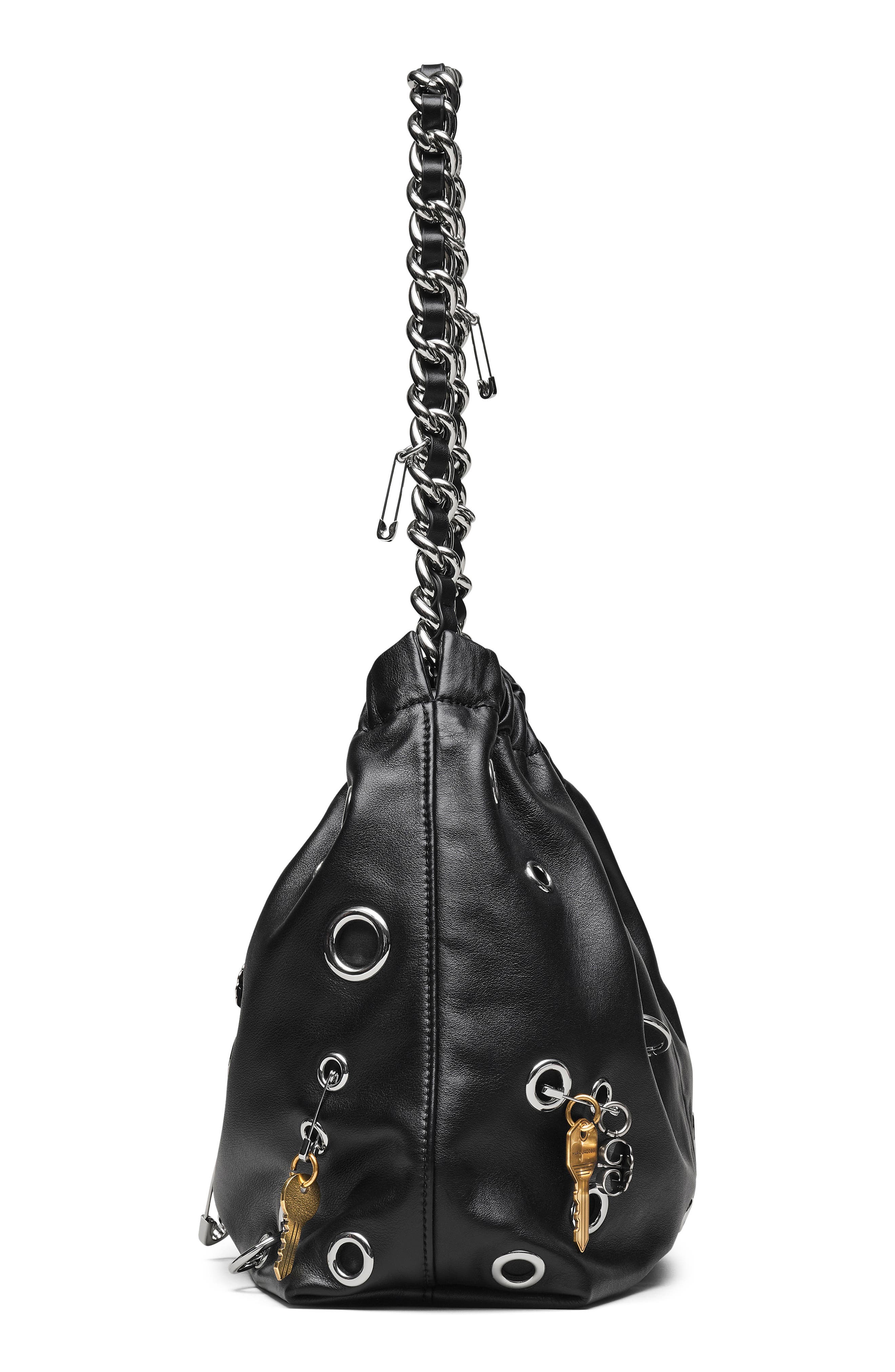 Marc Jacobs The Grommet Charm Cristina Leather Tote, Alternate, color, 