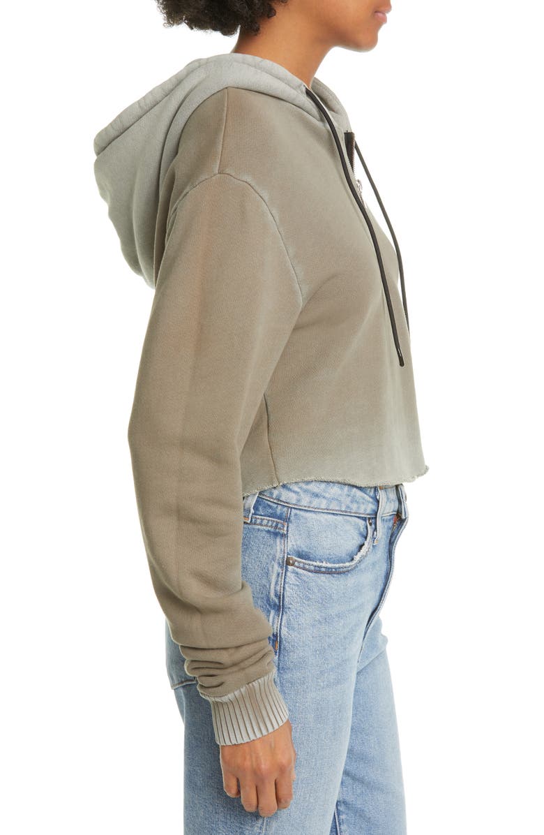 COTTON CITIZEN Brooklyn Half Zip Crop Hoodie, Alternate, color, 