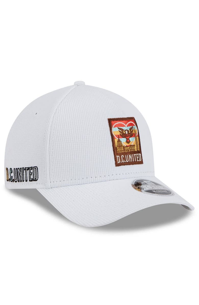 New Era Men's New Era White D.C. United 2025 Jersey Hook 9FORTY M-Crown Adjustable Hat, Main, color, White