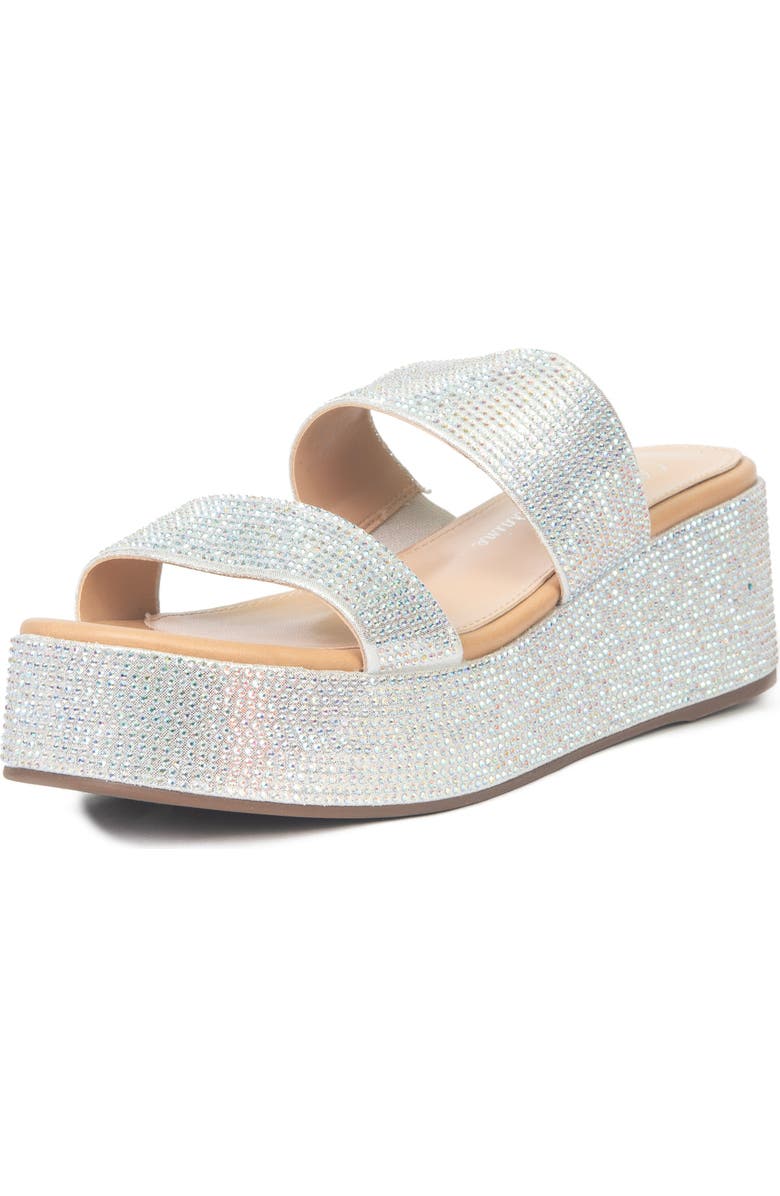 Lauren Lorraine Jazz Sandals, Main, color, Silver
