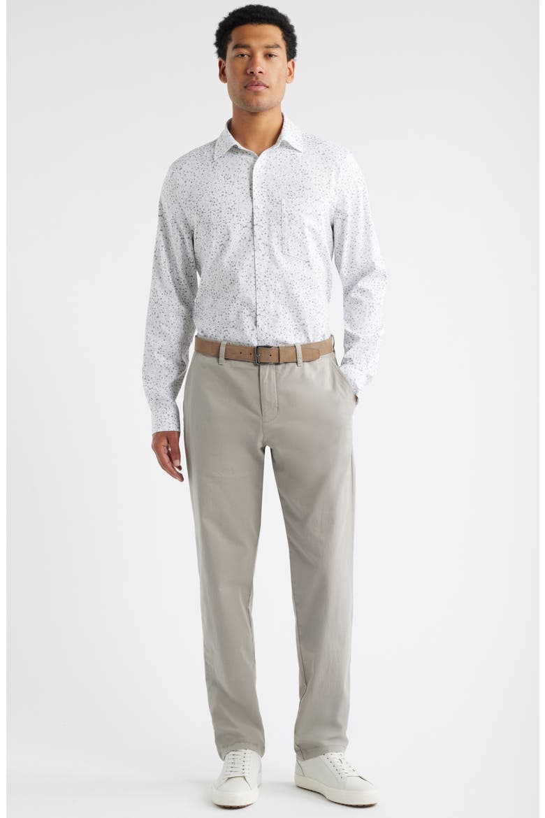 Straight Stretch Cotton Chinos, Alternate, color, GREY EARL