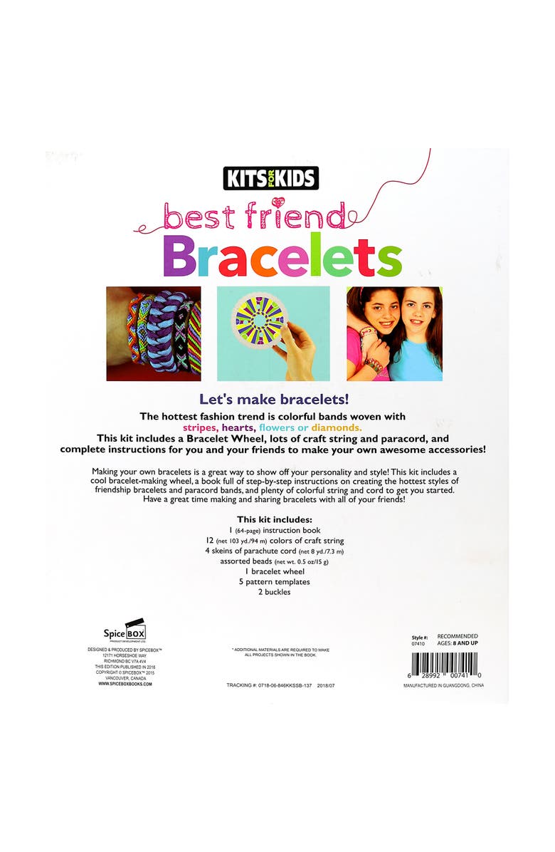 Kits For Kids Spicebox Kits For Kids Best Friend Bracelets, Craft Jewerly Kit, Kids, Alternate, color, Multicolored