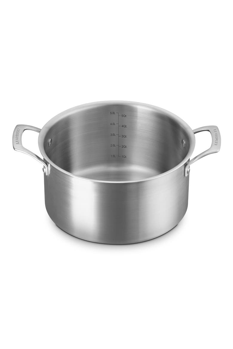 Essential 6.25-Quart Stainless Steel Deep Round Stockpot, Alternate, color, STAINLESS STEEL