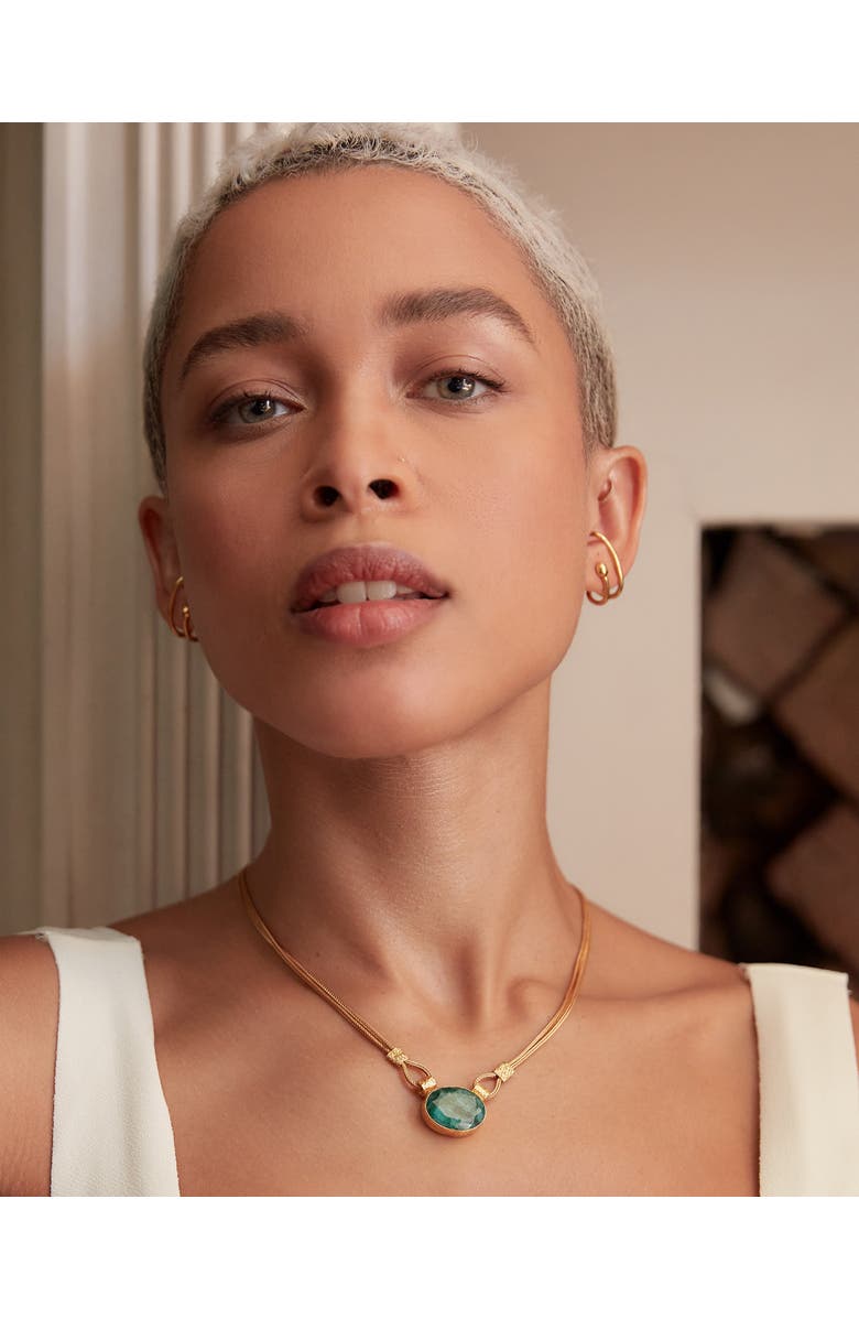 Ottoman Hands Odette Stud Earrings, Alternate, color, Metallic Gold