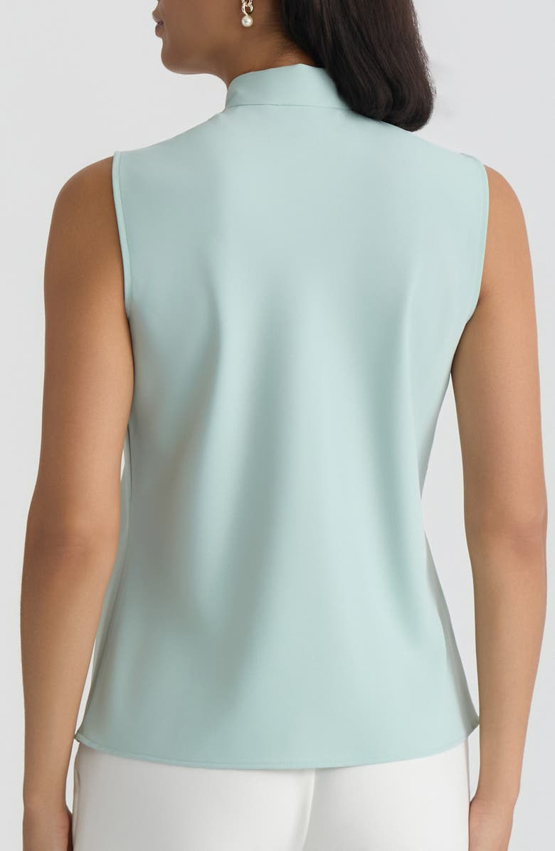 KASPER Sleeveless Tie Front Top, Alternate, color, Sea Glass