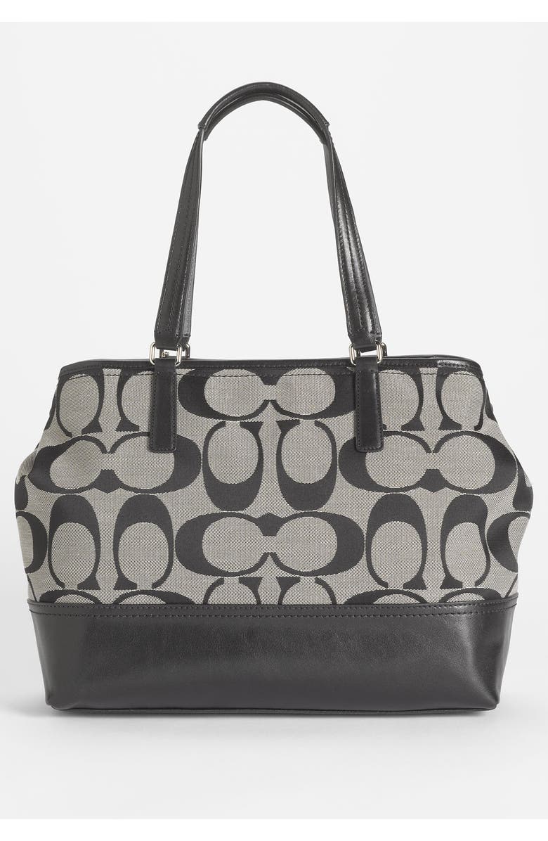 COACH 'Hamptons Weekend Signature Colorblock - Medium' Tote, Alternate, color,