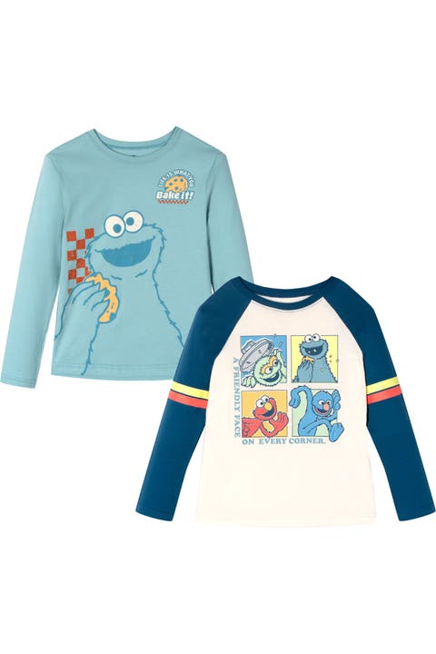2-Pack Long Sleeve Graphic T-Shirts