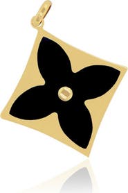 The Lovery Fine Jewelry Onyx Luxe Flower Charm