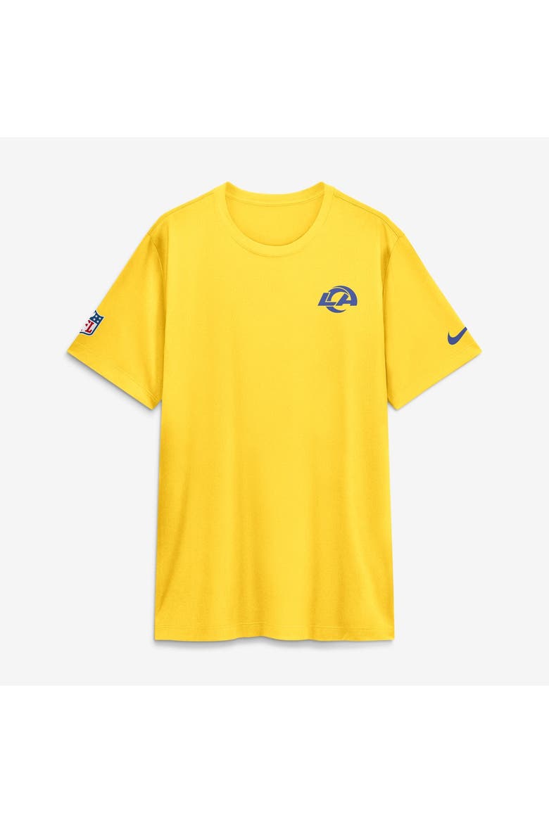 Men's Nike Gold Los Angeles Rams Classic Sol Legend Small Logo Dri-FIT T-Shirt, Main, color, Gold