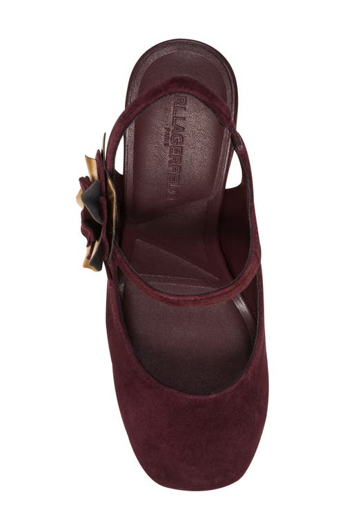 Karl Lagerfeld Pierra Slingback Pump In Burgundy
