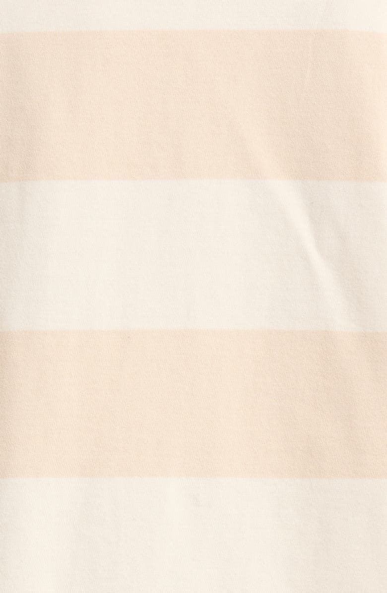 Marine Layer Luxe Rugby Stripe Sueded Cotton Top, Alternate, color, Tonal White Stripe