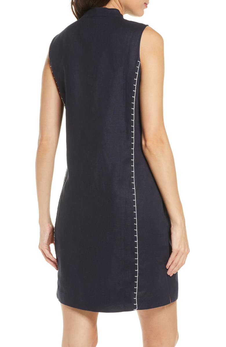 Tory Burch Embroidered Cover-Up Dress, Alternate, color, 