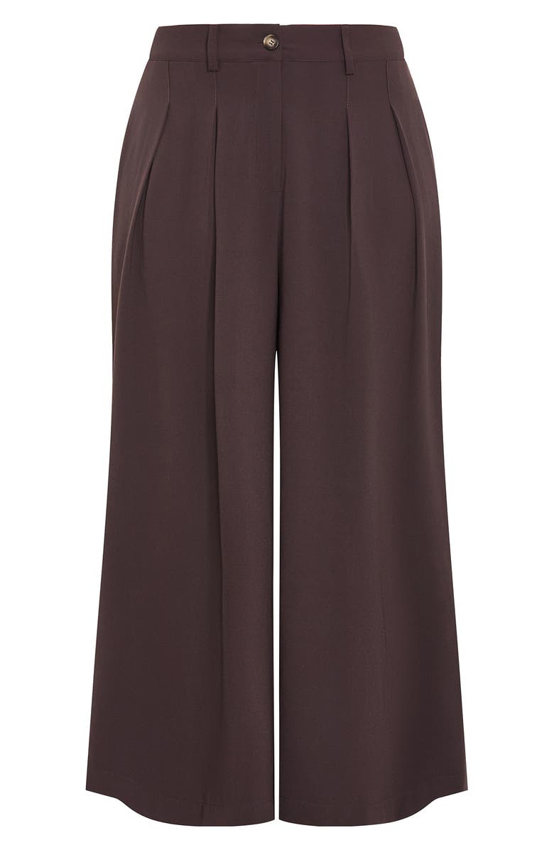 City Chic Abbie Wide Leg Pants, Alternate, color, Chocolate