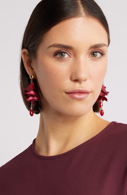 Nordstrom Petal Chandelier Drop Earrings In Red