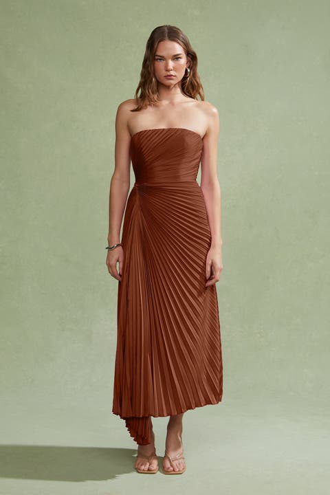Everyn Pleated Gown