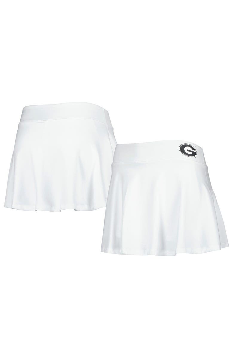 ZOOZATZ Women's ZooZatz White Georgia Bulldogs Flowy Skort, Main, color,
