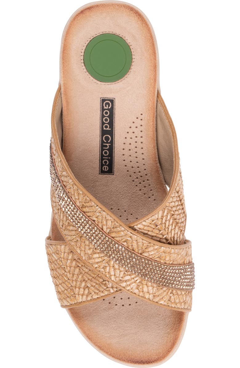 GOOD CHOICE NEW YORK Linnie Slide Sandal, Alternate, color, Tan