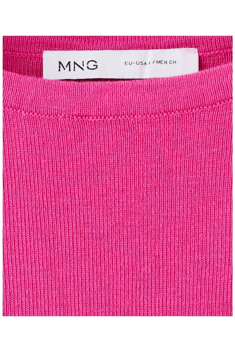 Fine-Knit Boat Neck Top, Alternate, color, FUCHSIA