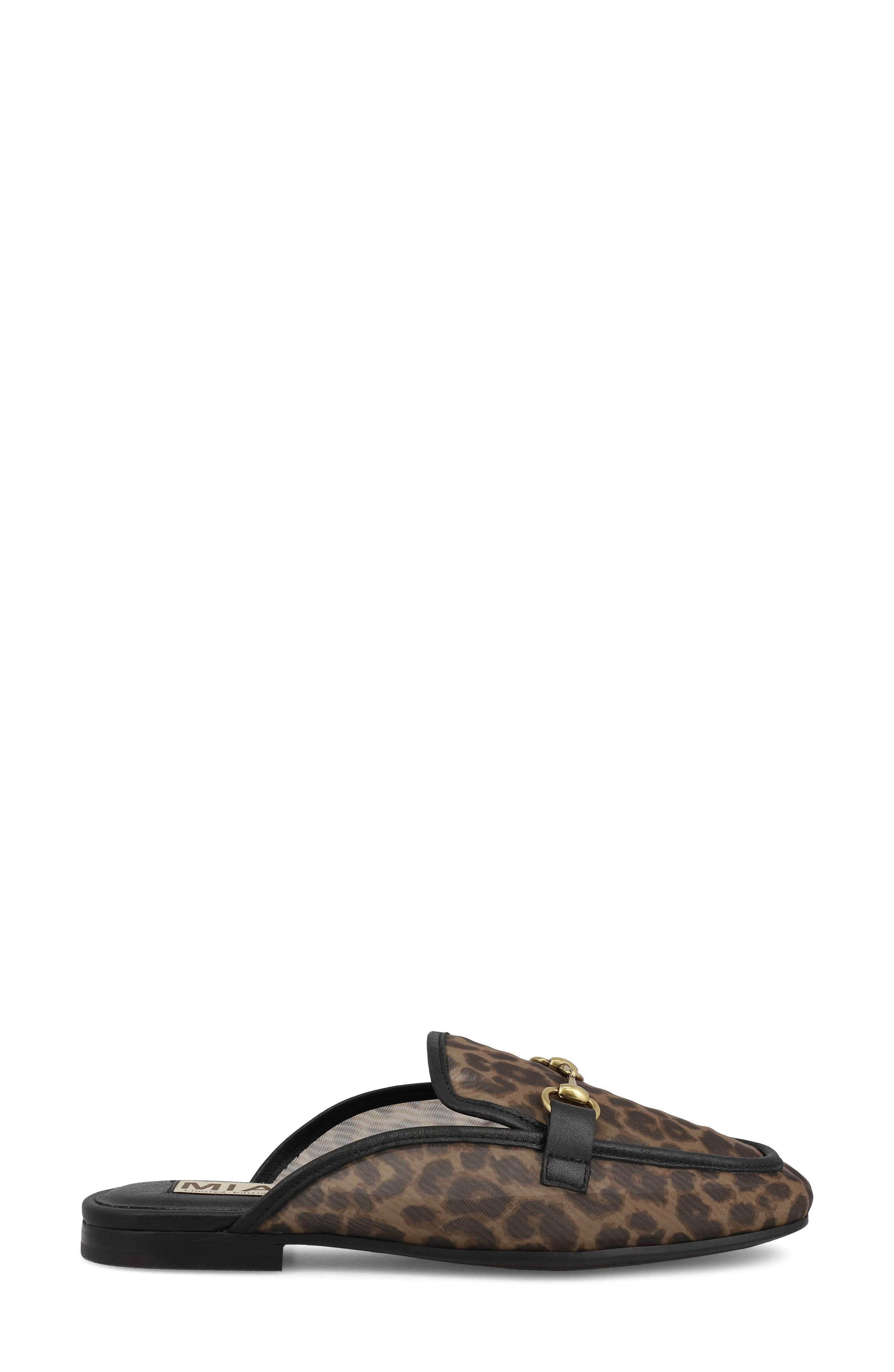 Bouquet Bit Loafer Mule, Alternate, color, LEOPARD PRINT