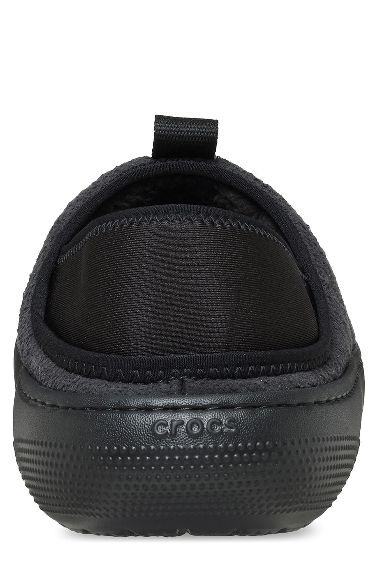 CROCS Classic Vegan Suede Quilted Slip On Shoe, Alternate, color, Black