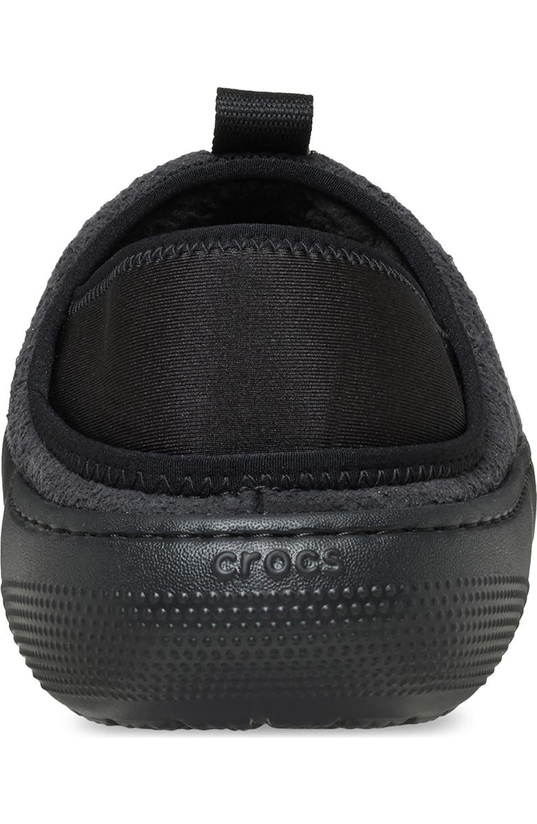 CROCS Classic Vegan Suede Quilted Slip On Shoe, Alternate, color, Black