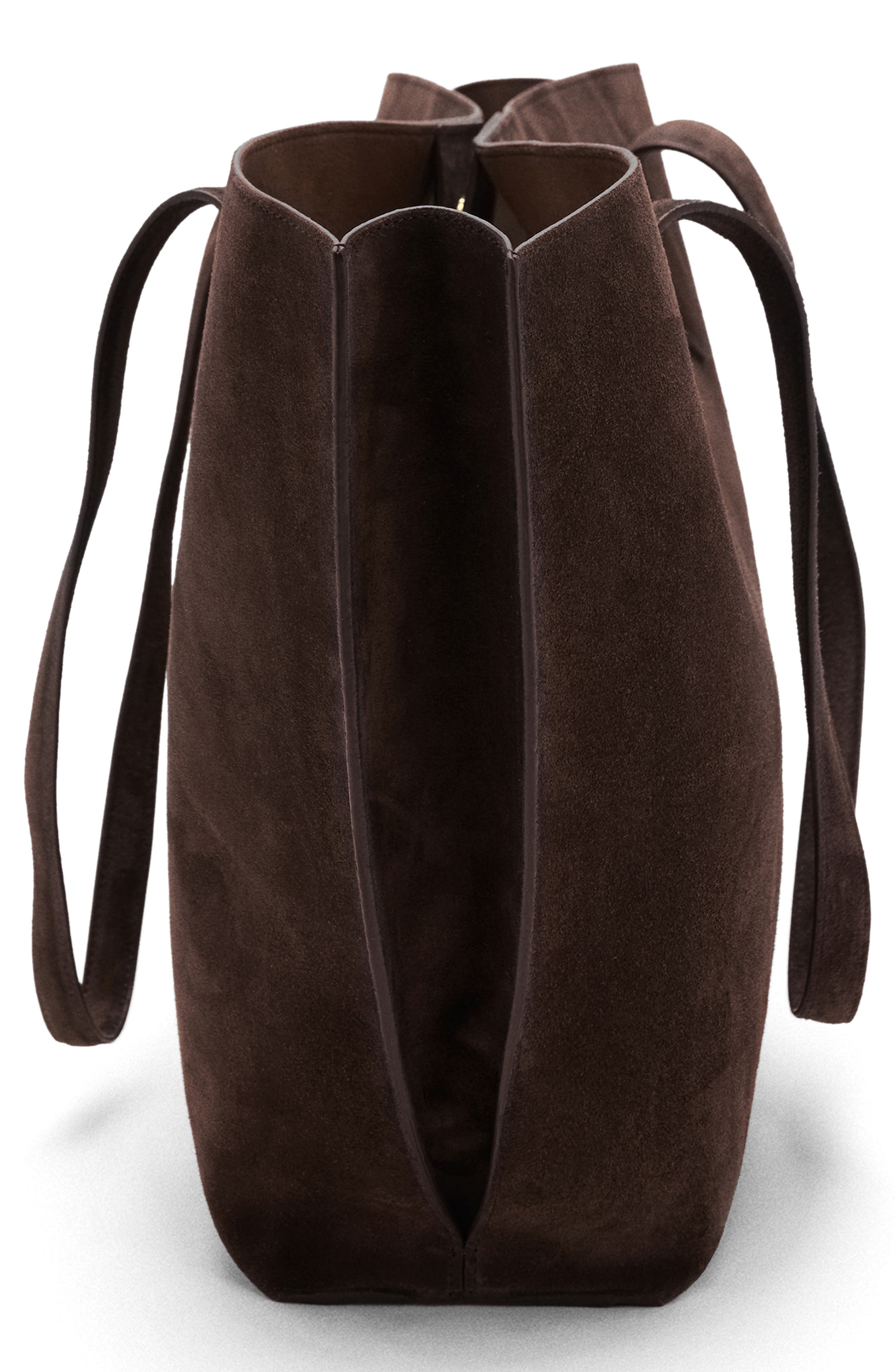 MANGO Suede Shopper Bag, Alternate, color, 