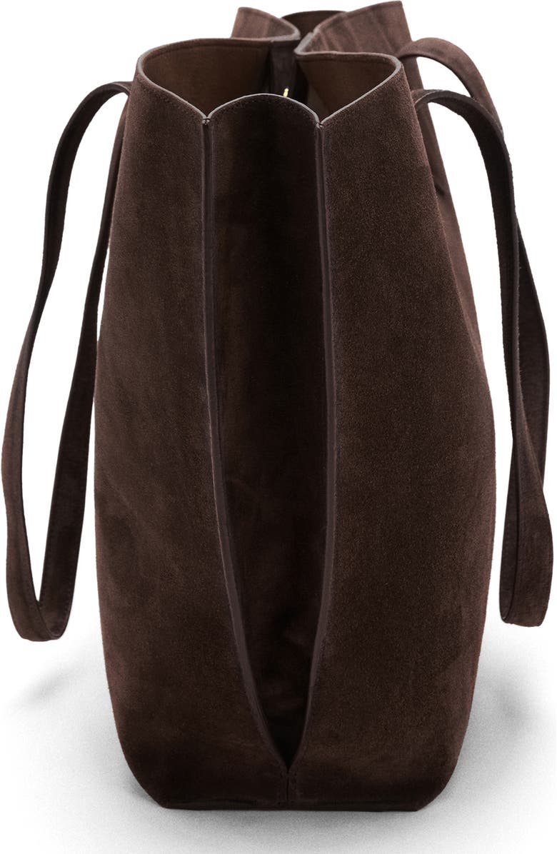 MANGO Suede Shopper Bag, Alternate, color,