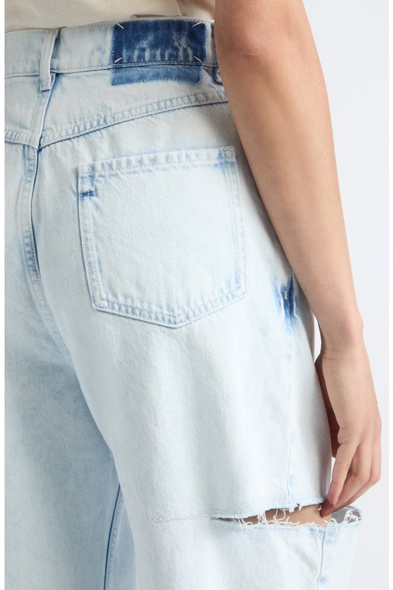 Ripped Side Cutout Jeans, Alternate, color, BLEACHED INDIGO BLUE