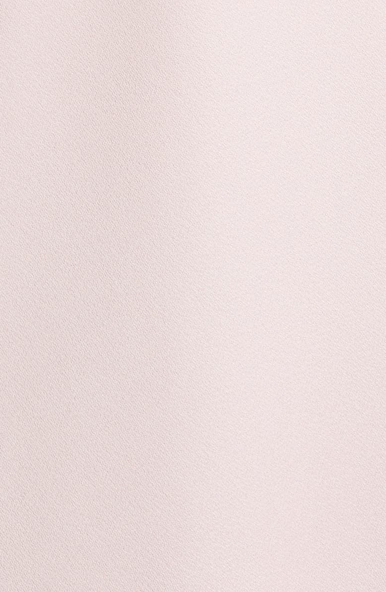 LoveShackFancy Sorone Lace Trim Satin Maxi Slipdress, Alternate, color, Quartz